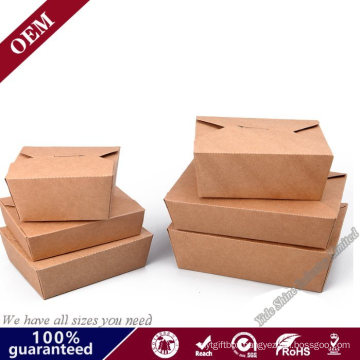 Many Size Optional Food Grade Kraft Paper Box for Cake Sushi Packaging with Clear Window